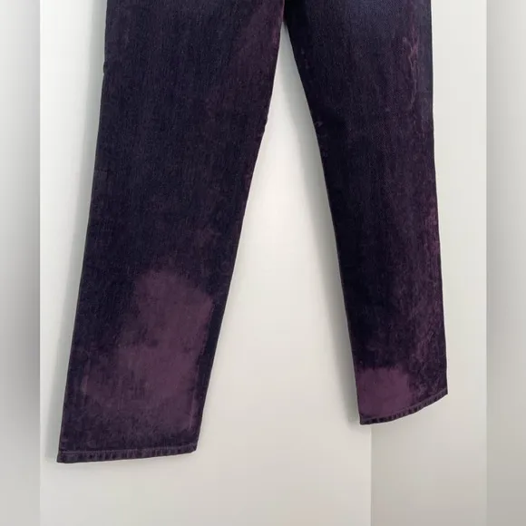 NWOT Free People First Class Low Rise Velvet Straight Jeans Pants Size 27