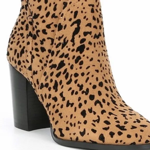 NWOT GIBSON LATIMER CHEETAH SUEDE BOOTS