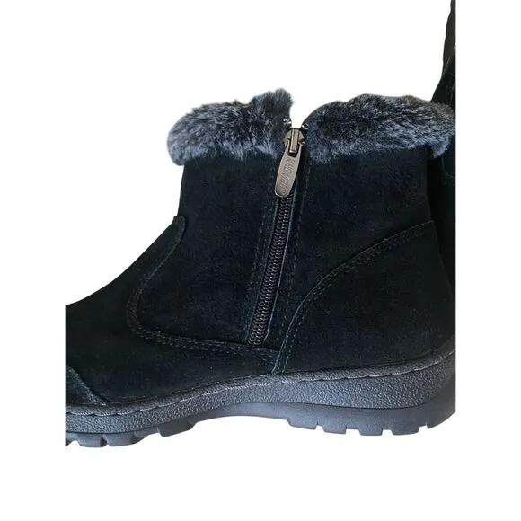NWOT Khombu Black Suede Ankle Boots Sz 10M