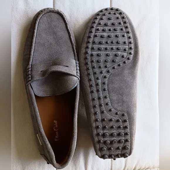 NWOT Oliver Cabell Men's Gray Suede Leather Loafers_44