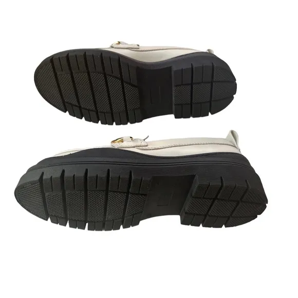 NWOT See by Chloé Lylia Leather Lug-Sole Loafers