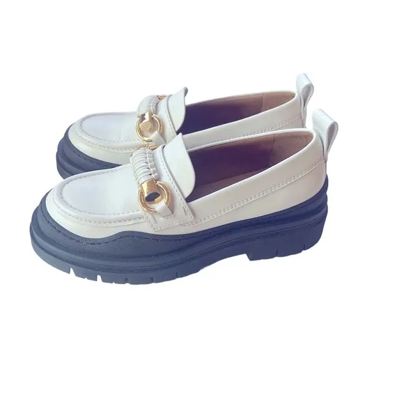 NWOT See by Chloé Lylia Leather Lug-Sole Loafers