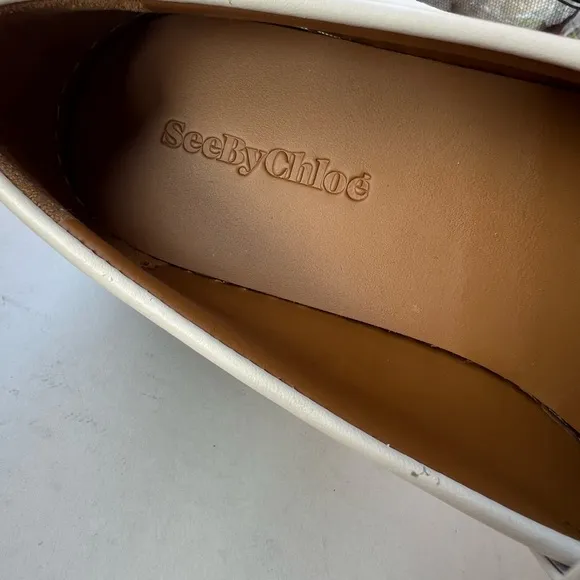 NWOT See by Chloé Lylia Leather Lug-Sole Loafers