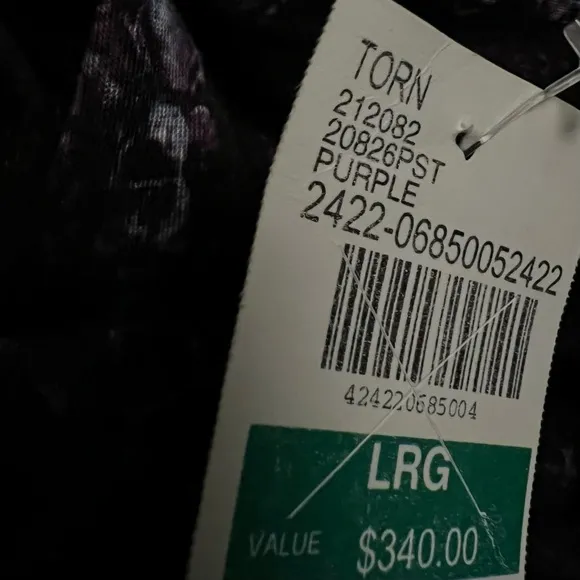 NWT $340 MSRP Torn by Ronny Kobo | Galaxy Dress in Purple Passion Size L