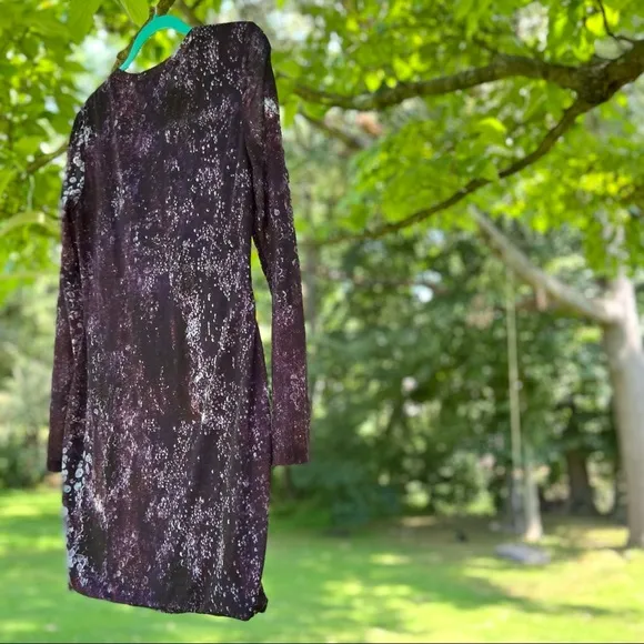 NWT $340 MSRP Torn by Ronny Kobo | Galaxy Dress in Purple Passion Size L