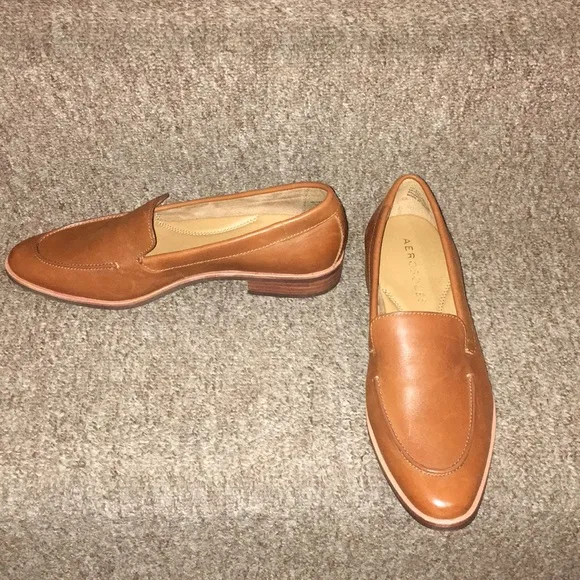 🤎NWT Aerosoles Tan Genuine Leather Loafers