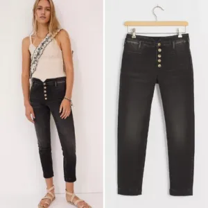 NWT Anthropologie Black Slim Utility Jeans | 29