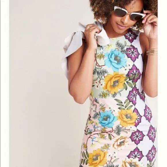 NWT Anthropologie Lissa Twill Mini Dress Size 8