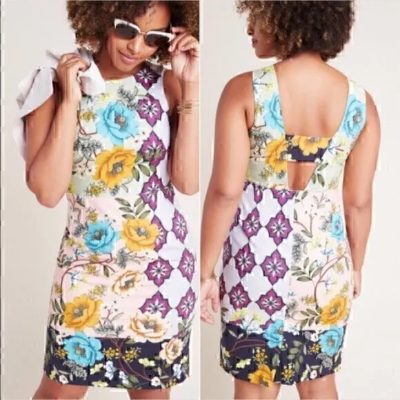 NWT Anthropologie Lissa Twill Mini Dress Size 8