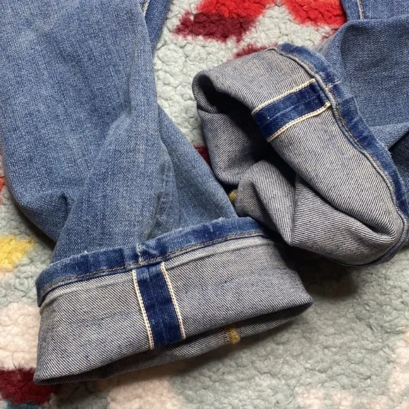 NWT Anthropologie Pilcro selvedge straight leg distressed jeans