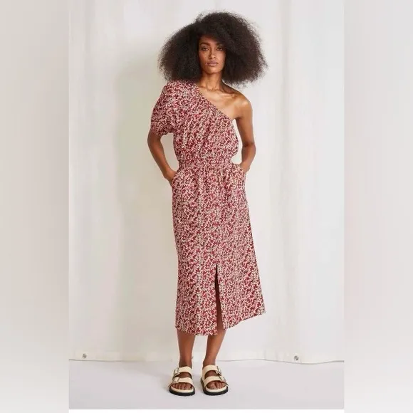 NWT! Apiece Apart One-Shoulder Palma Midi Dress (Small)