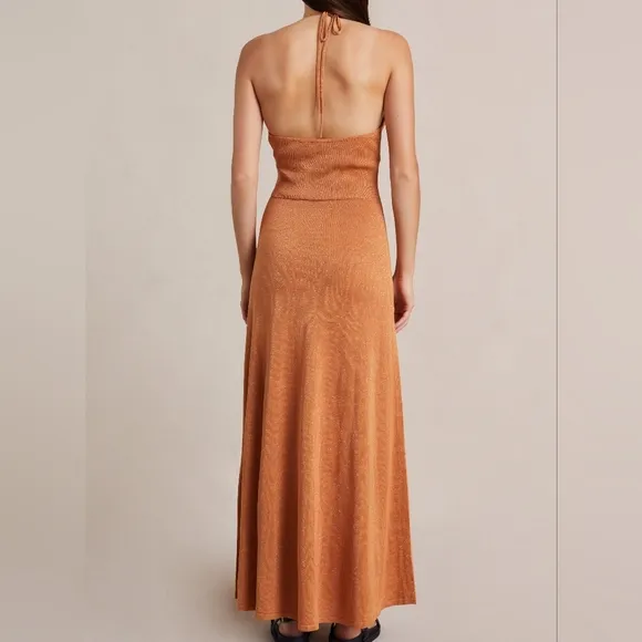 NWT Bec   Bridge Desert Sun Indya Knit Maxi Cutout Slip Dress 8