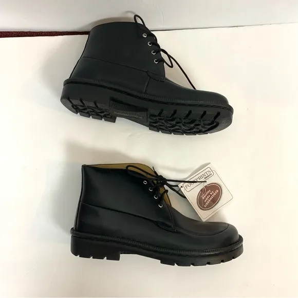NWT Birkenstock footprints black lace up boots shoe size 8.5