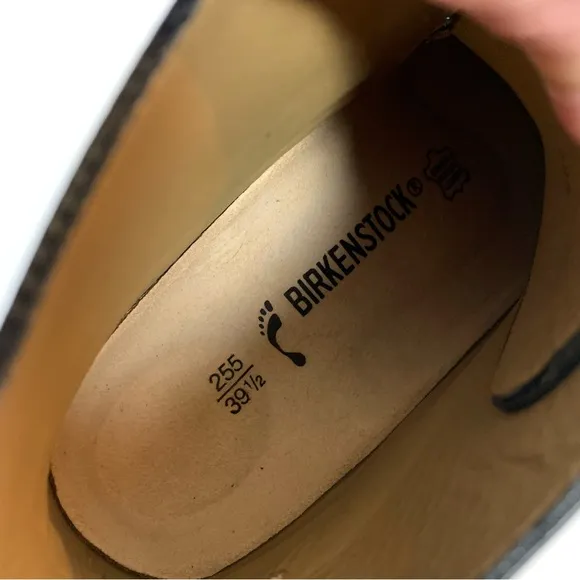 NWT Birkenstock footprints black lace up boots shoe size 8.5