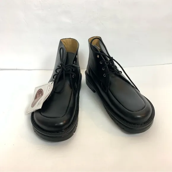 NWT Birkenstock footprints black lace up boots shoe size 8.5