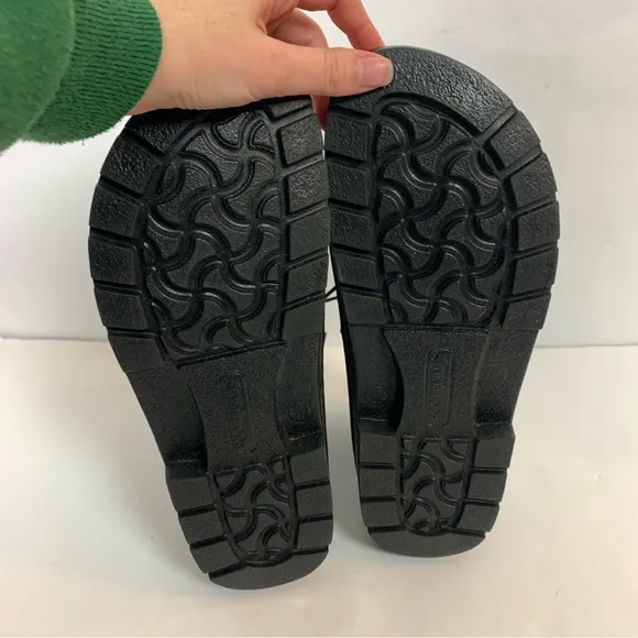NWT Birkenstock footprints black lace up boots shoe size 8.5