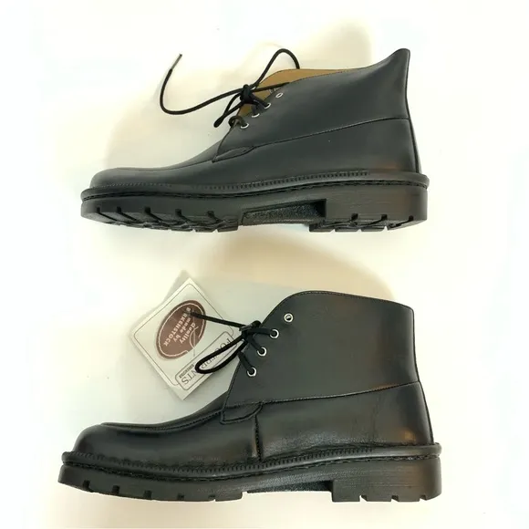 NWT Birkenstock footprints black lace up boots shoe size 8.5