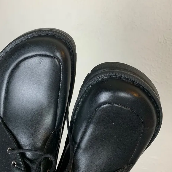 NWT Birkenstock footprints black lace up boots shoe size 8.5