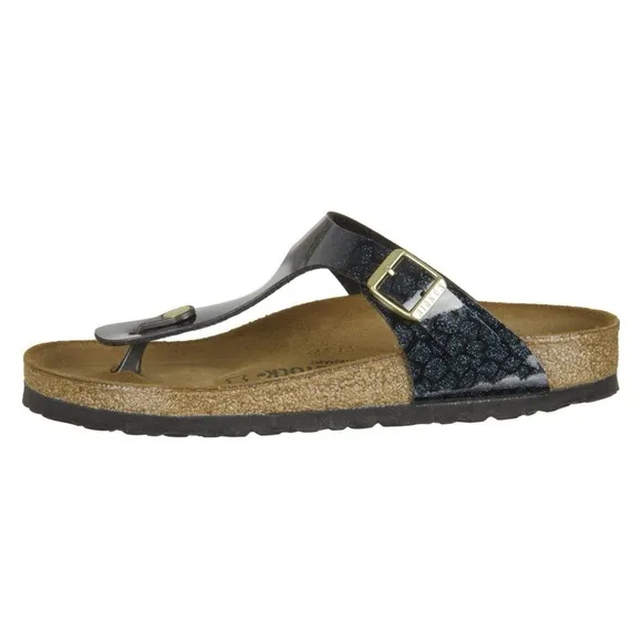 NWT BIRKENSTOCK GIZEH in MAGIC SNAKE BLACK size 36-5 Woman’s