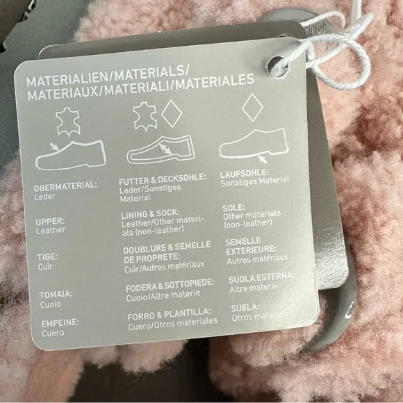 NWT Birkenstock Papillio Arizona Big Buckle Shearling fuzzy sandal pink 39/8