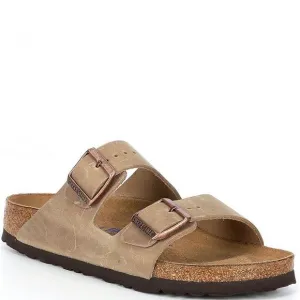 NWT Birkenstock Unisex Arizona Soft Footbed Oiled Leather Sandals - Tobacco