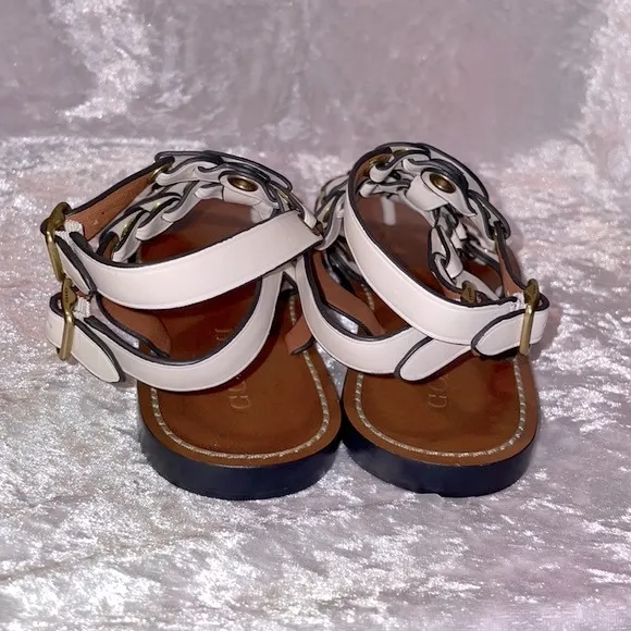 NWT Coach Link Gladiator Sandals in Chalk