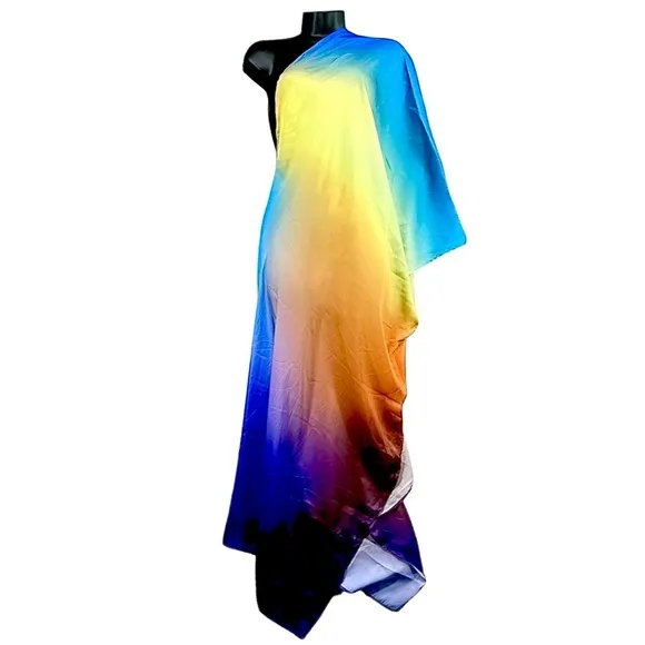 NWT Free People x BAOBAB Papagayo Ombre One Shoulder Maxi Cabana Dress