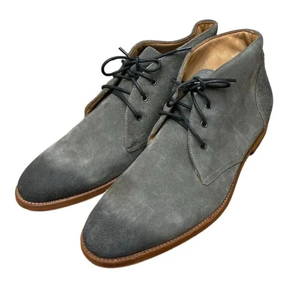 NWT Gordon Rush Leather Suede Chukka Charcoal Size 12 Boots Burnished