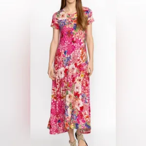 NWT Johnny Was The Janie Favorite Cap Sleeve Dress - Frame Multi Size XXL