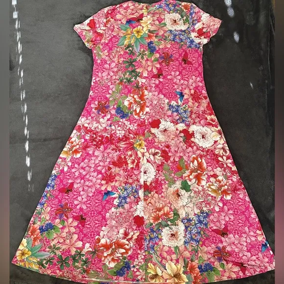 NWT Johnny Was The Janie Favorite Cap Sleeve Dress - Frame Multi Size XXL