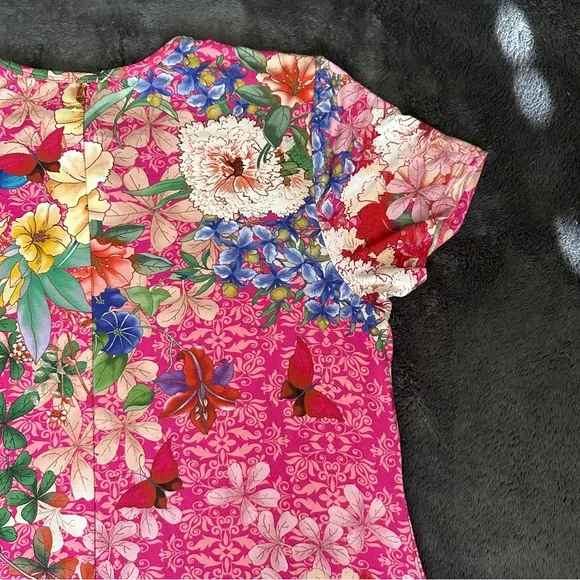 NWT Johnny Was The Janie Favorite Cap Sleeve Dress - Frame Multi Size XXL