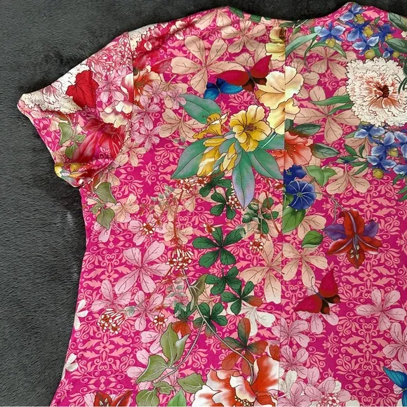 NWT Johnny Was The Janie Favorite Cap Sleeve Dress - Frame Multi Size XXL