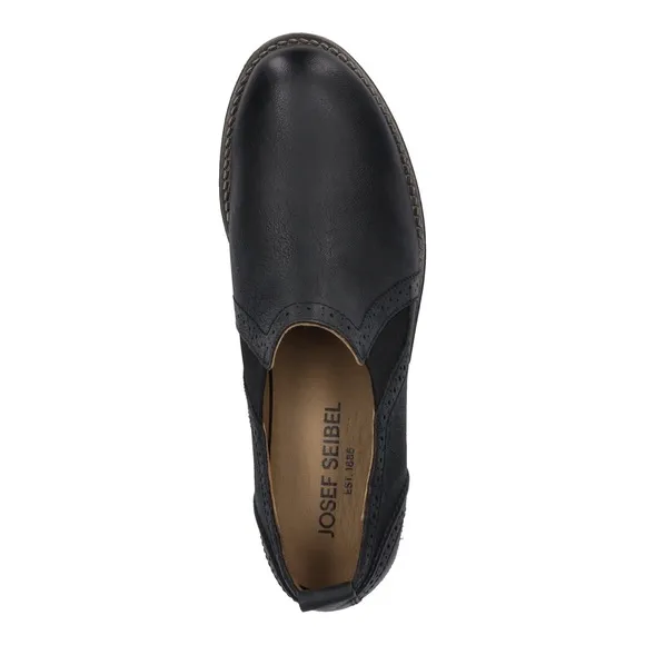 NWT Josef Seibel Sienna 43 Slip On Black Boots Sz 39 (US 8)
