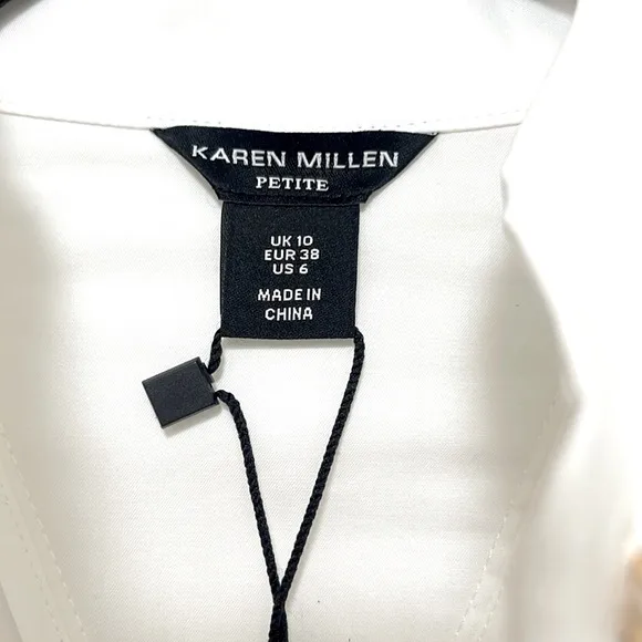 NWT Karen Millen x Lydia Petite Cotton Woven Midi Dress in Ivory