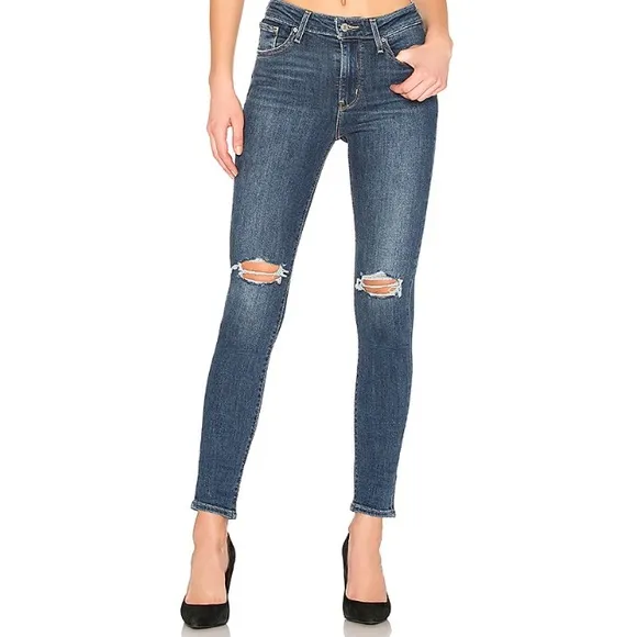 NWT Levi’s 721 High Rise Skinny Jean Luna Blue 27