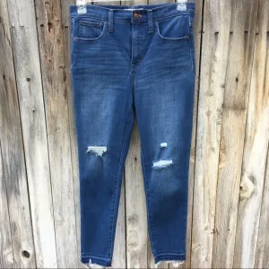NWT Madewell 10” High Rise Skinny Jean Bixley Blue 28