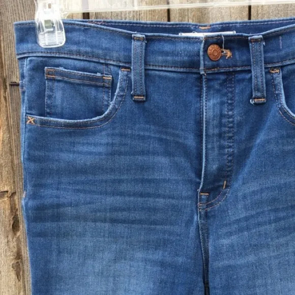 NWT Madewell 10” High Rise Skinny Jean Bixley Blue 28