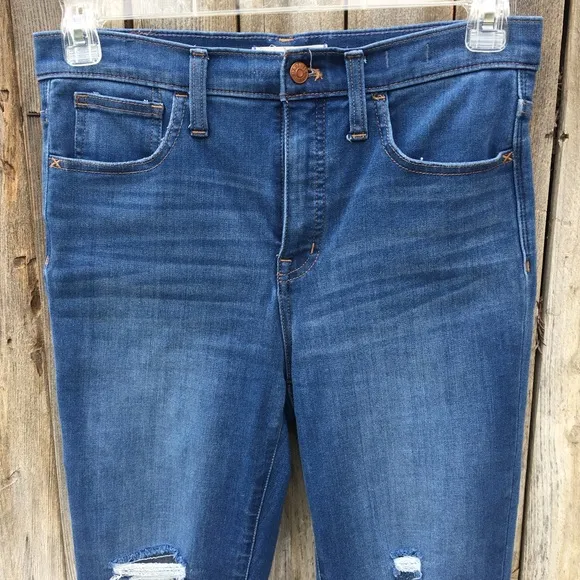NWT Madewell 10” High Rise Skinny Jean Bixley Blue 28