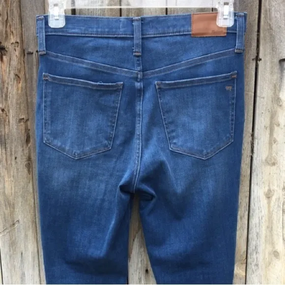 NWT Madewell 10” High Rise Skinny Jean Bixley Blue 28