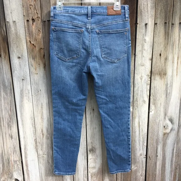 NWT Madewell 9” Mid Rise Skinny Crop Jean Blue 27