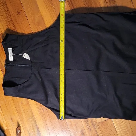 Nwt Madewell sleeveless lagenlook, classic black cotton maxi dress size 4