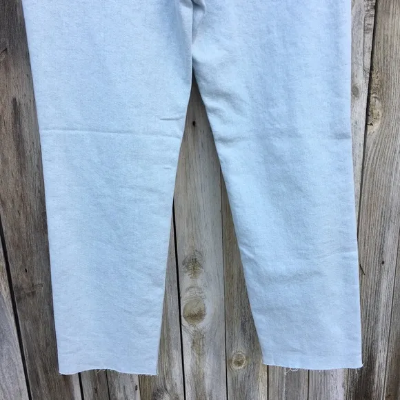 NWT Madewell The Mom Jean High Rise Distressed Raw Hem Jean Harman 27