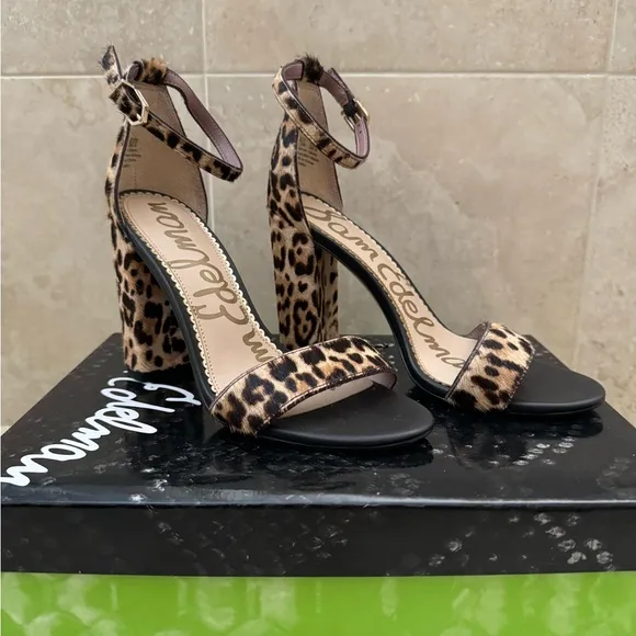 NWT new Women's | Sam Edelman | Yaro Animal Print High Heel Sandals size 6.5