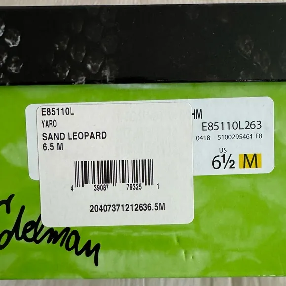 NWT new Women's | Sam Edelman | Yaro Animal Print High Heel Sandals size 6.5