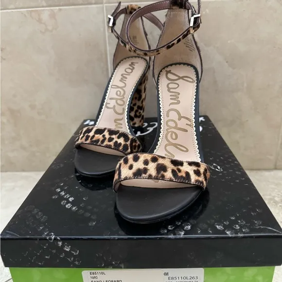 NWT new Women's | Sam Edelman | Yaro Animal Print High Heel Sandals size 6.5