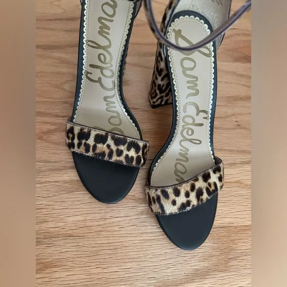 NWT new Women's | Sam Edelman | Yaro Animal Print High Heel Sandals size 6.5