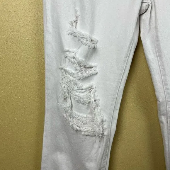 NWT Pistola Jeans Pants High Rise Distressed White Size 27