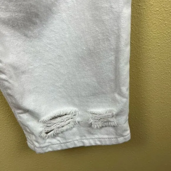 NWT Pistola Jeans Pants High Rise Distressed White Size 27