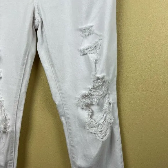 NWT Pistola Jeans Pants High Rise Distressed White Size 27