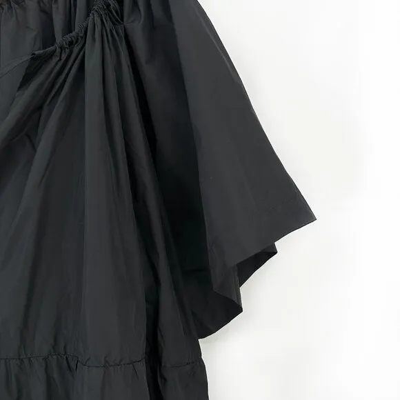 NWT Saint Art Black &quot;Sierra&quot; Taffeta Midi Dress sz L